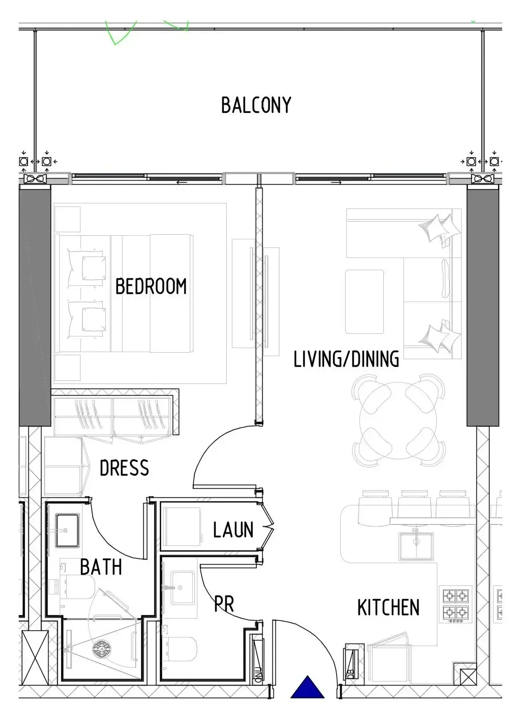 1 bed