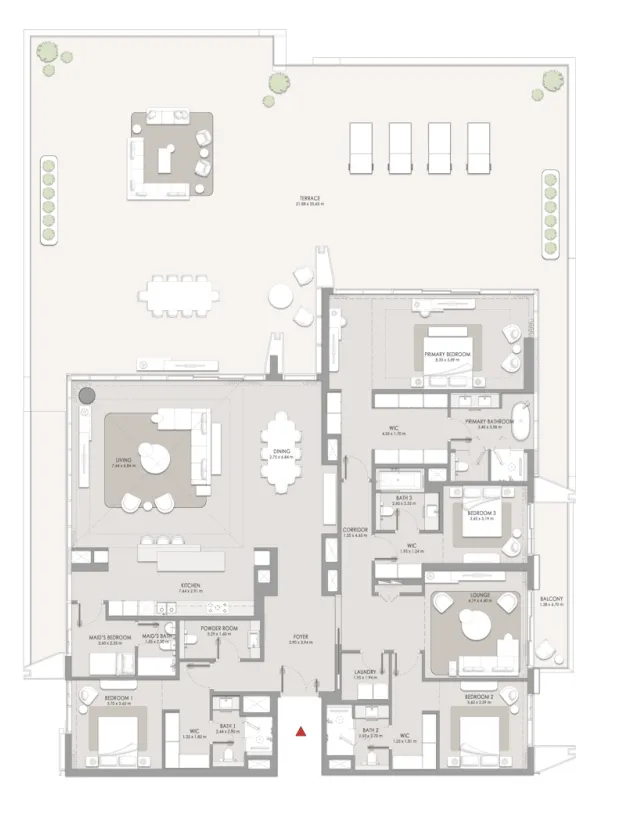 4 bedrooms floor plan