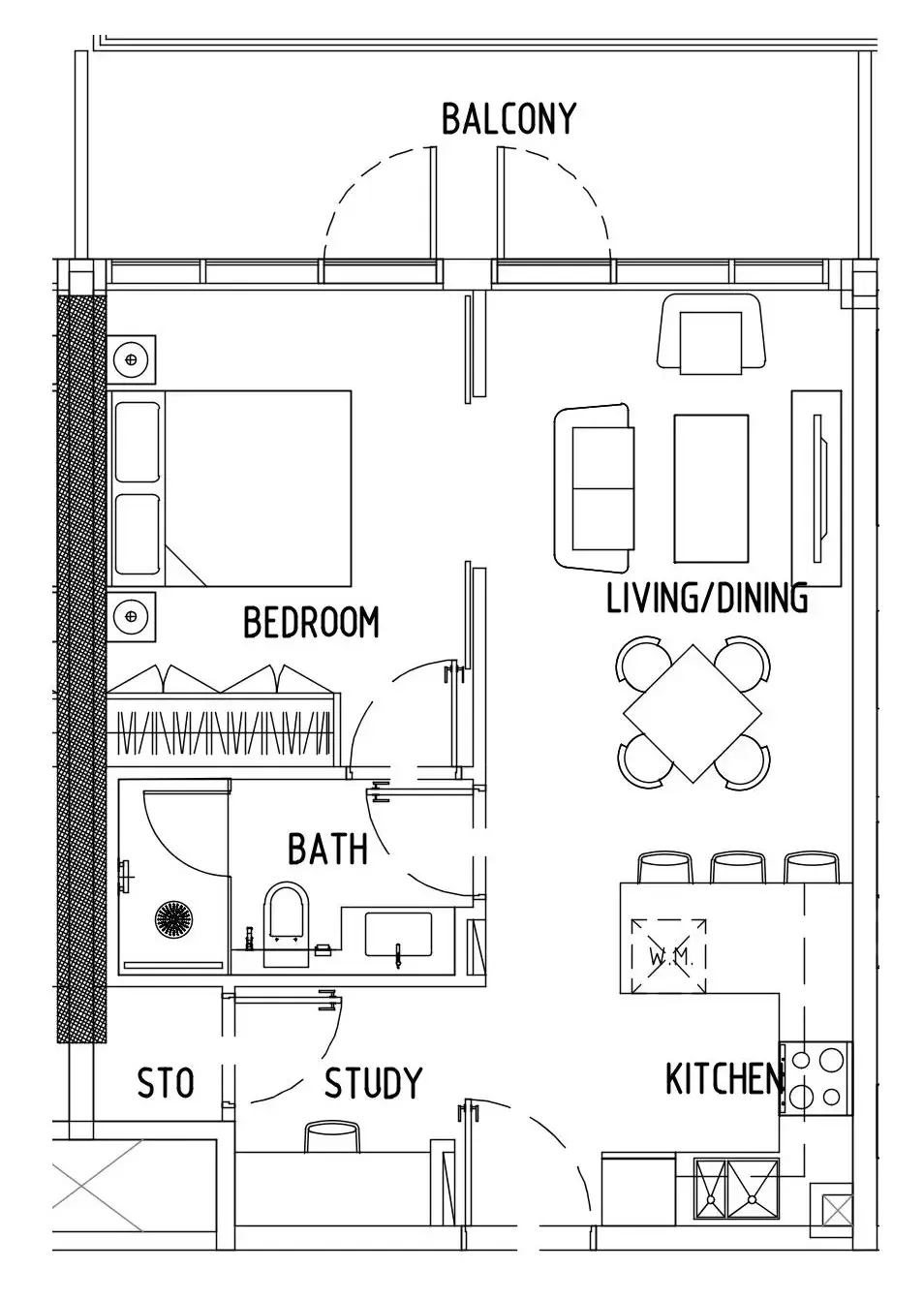 1BR Layout