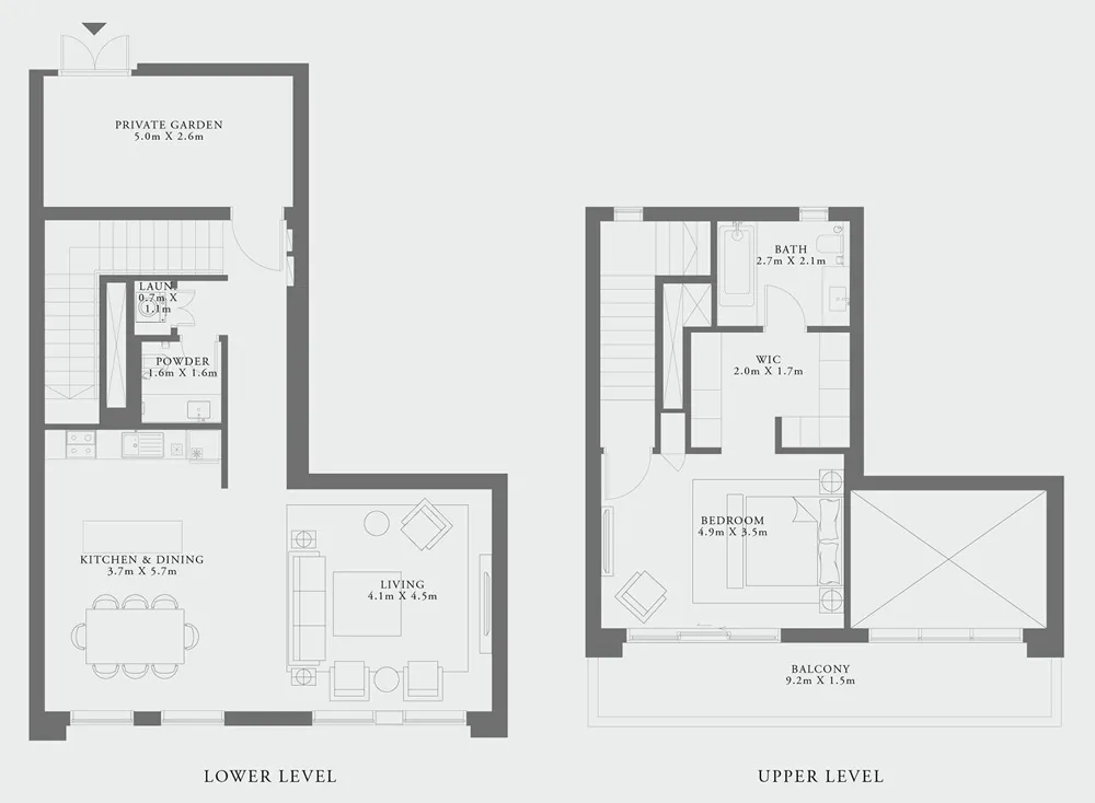 1 bedroom floor plan