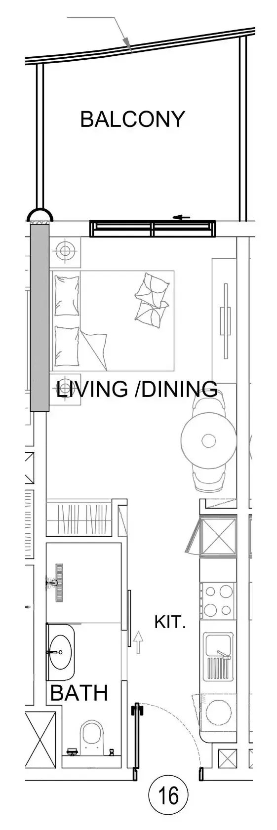 Studio floor plan