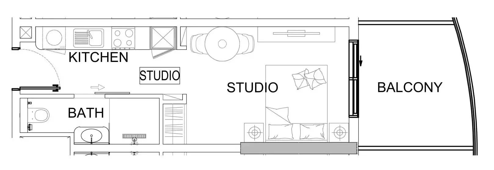 Studio floor plan