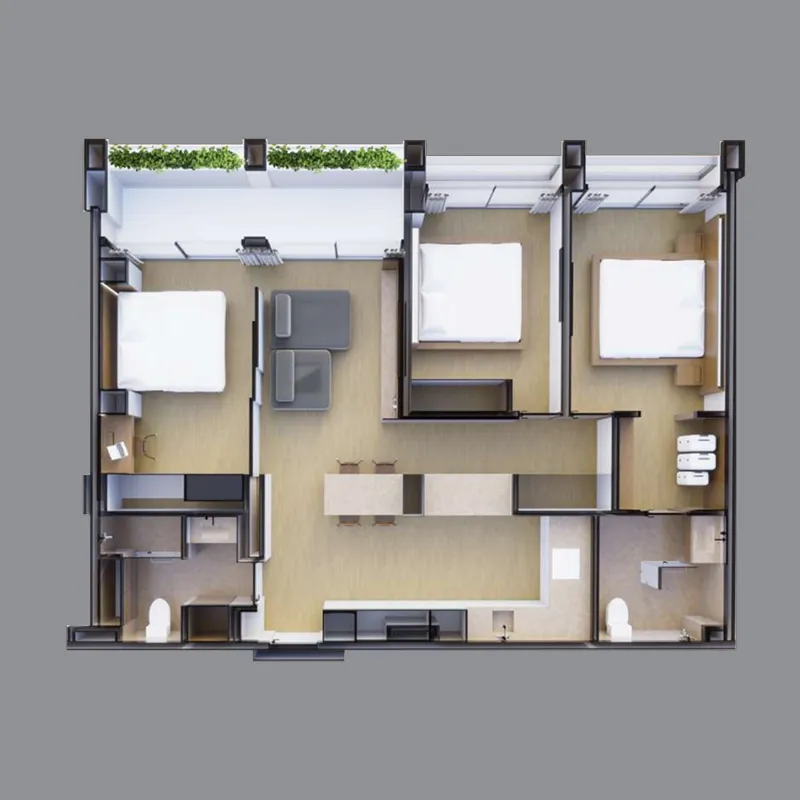 3BR Layout