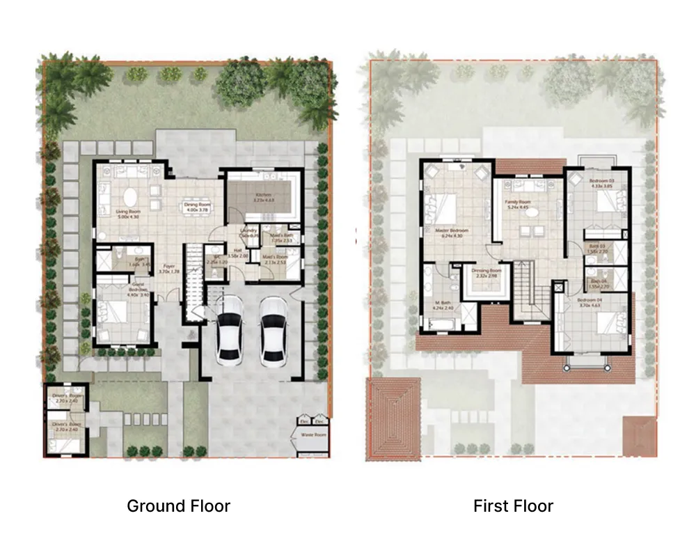 4 bed