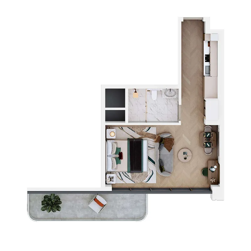 Studio floor plan