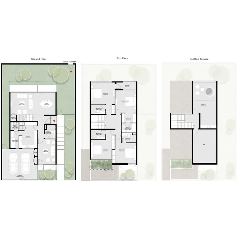 4 bedrooms floor plan