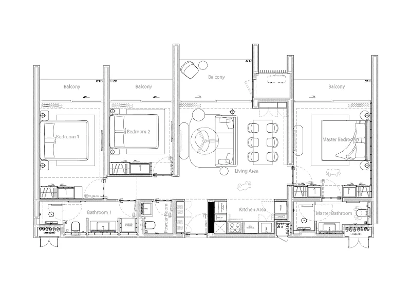 3BR Layout
