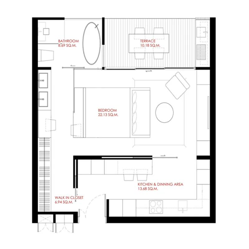 1BR Layout