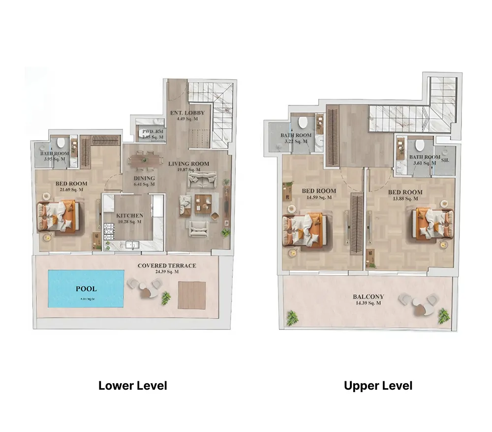 3 bed