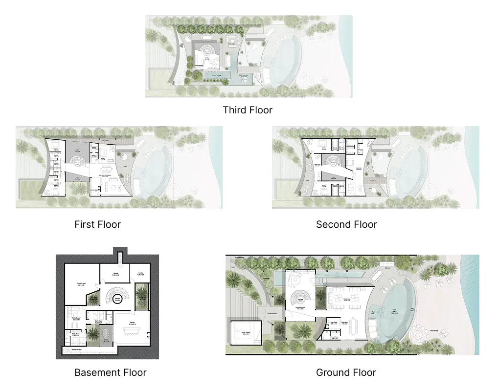 5-bedroom villa floor plan