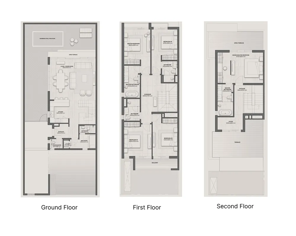 5-bedroom villa floor plan