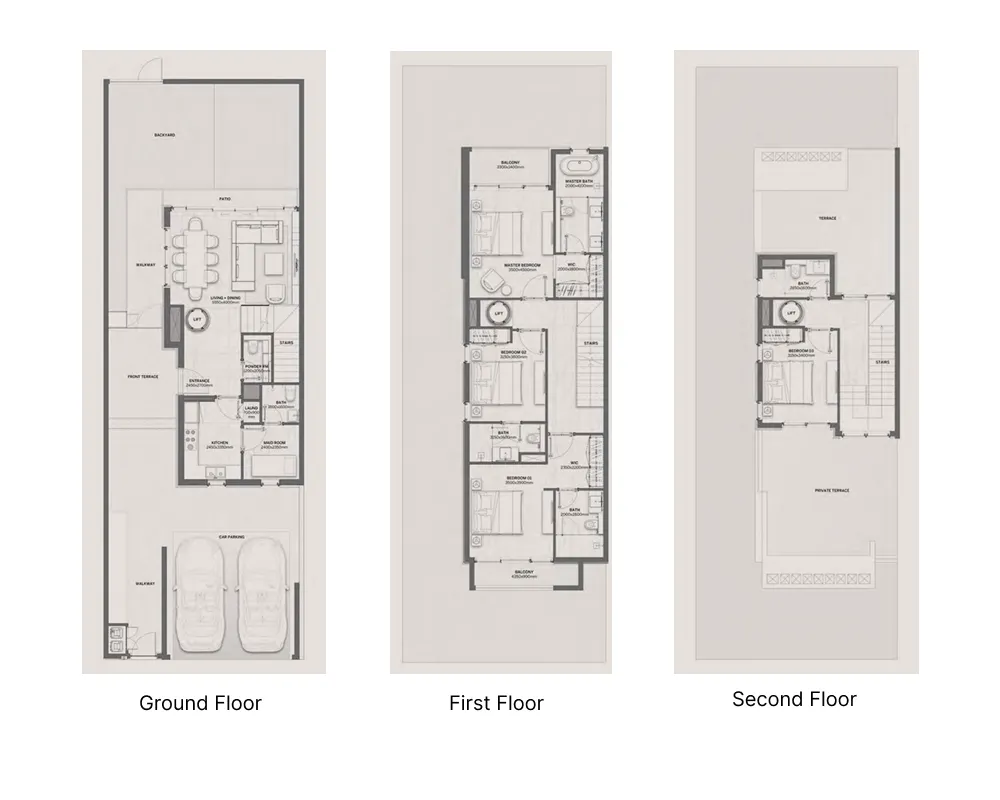4-bedroom villa floor plan
