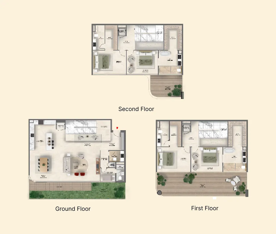 4 bedrooms floor plan