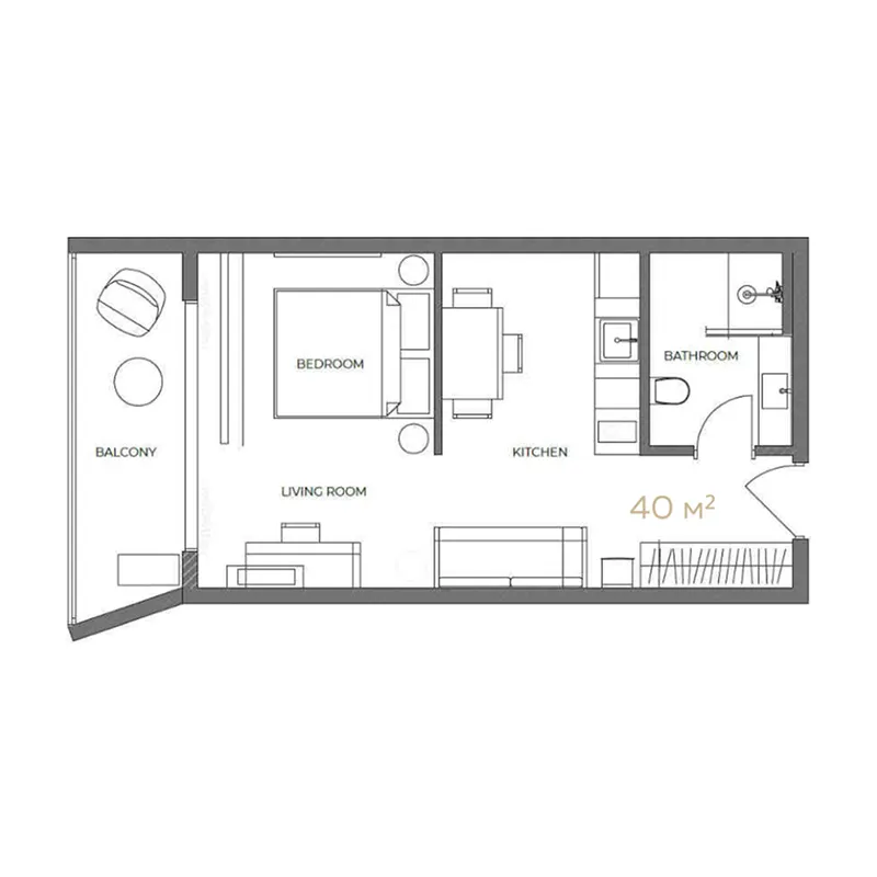 1BR Layout