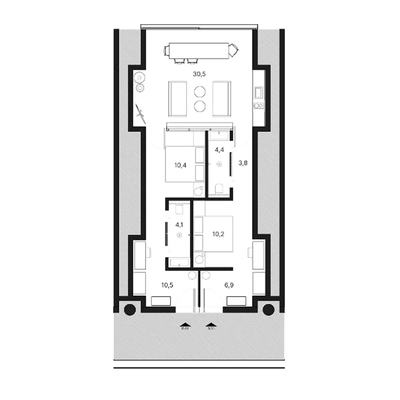 2BR Layout