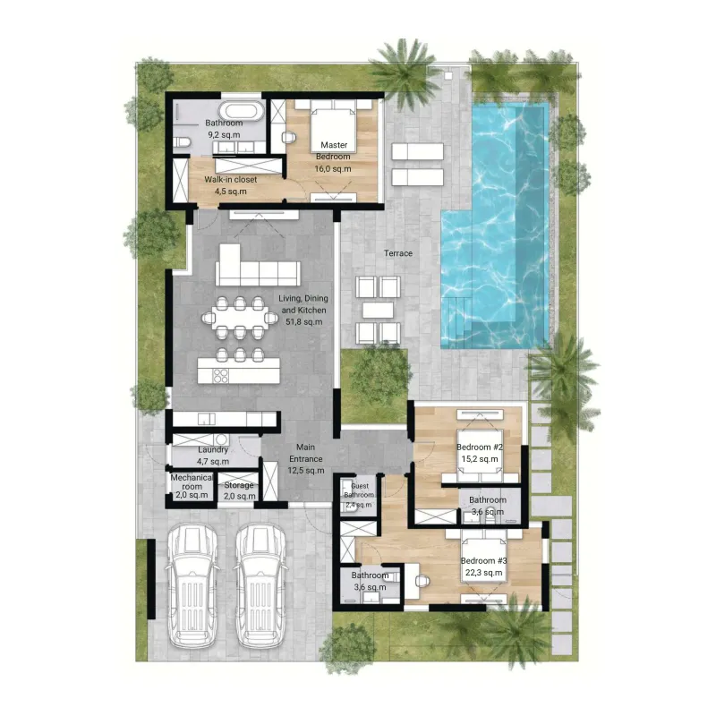 3BR Layout