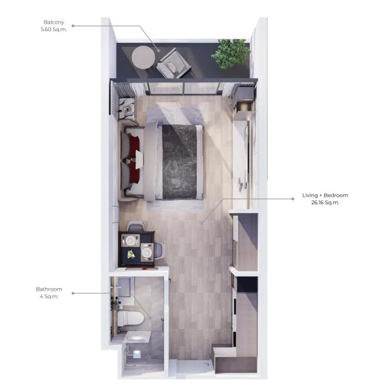 0BR Layout