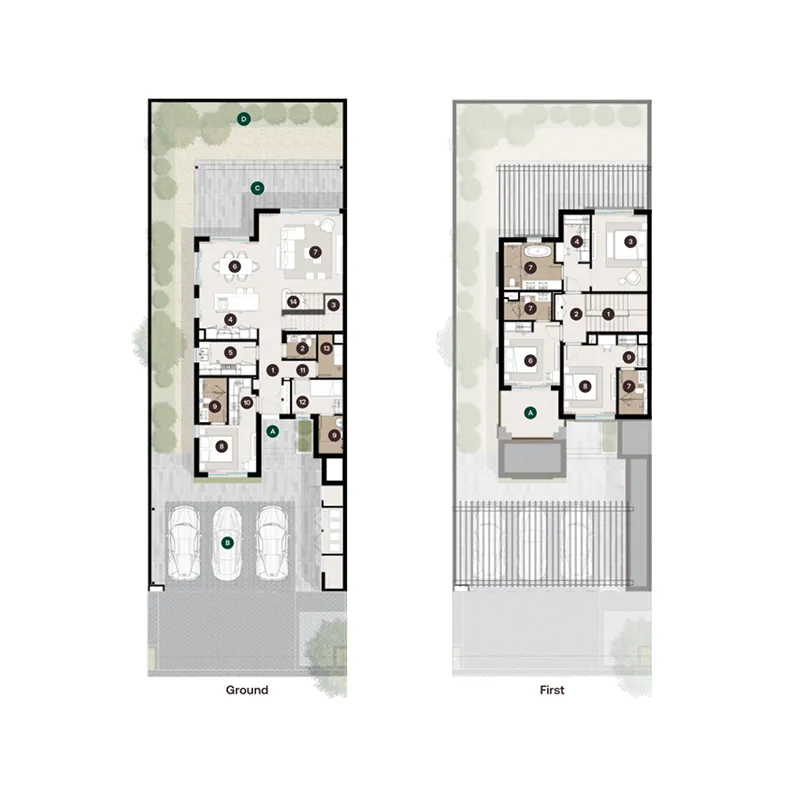 4-bedroom home floor plan