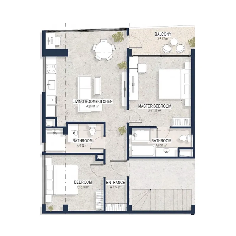2BR Layout