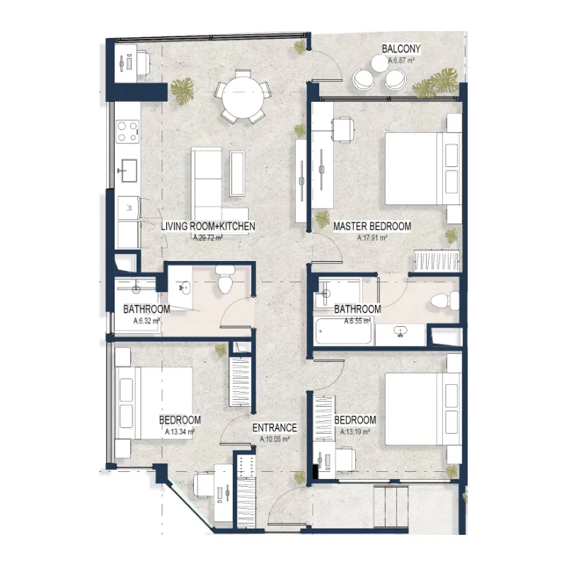 3BR Layout
