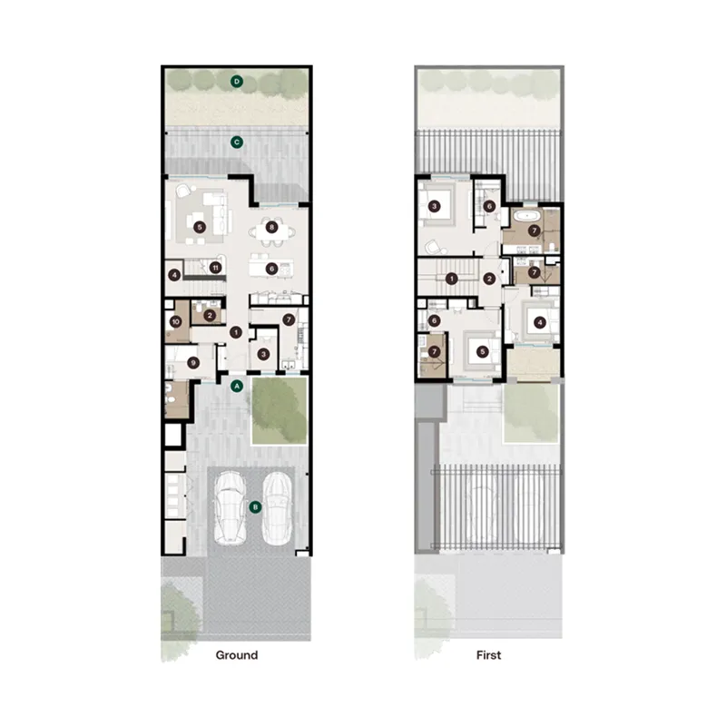 3-bedroom home floor plan