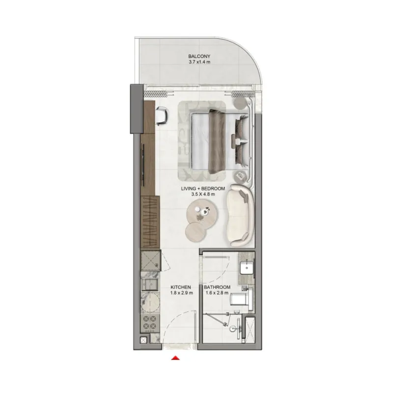 Studio floor plan