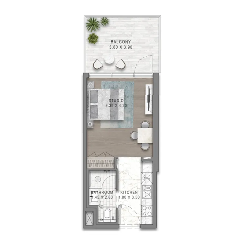 Studio floor plan