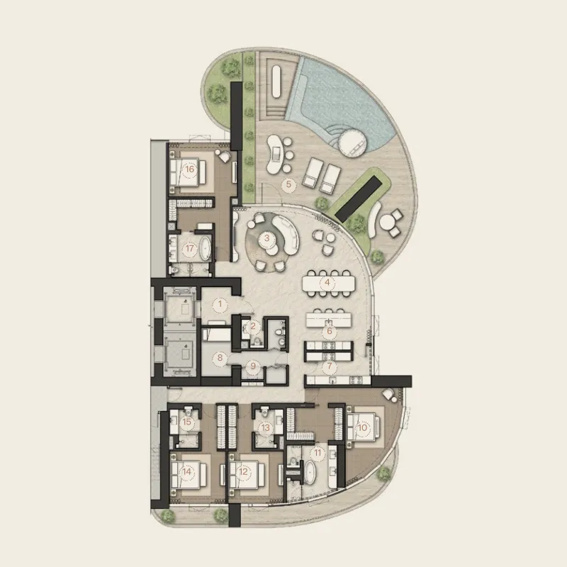 4 bed