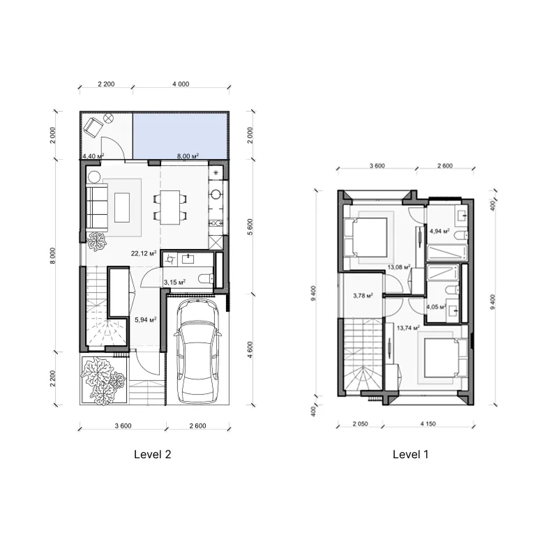 2BR Layout