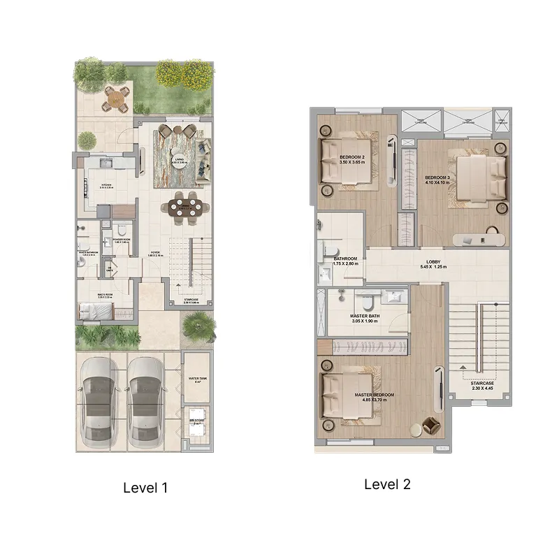 3 bedrooms floor plan