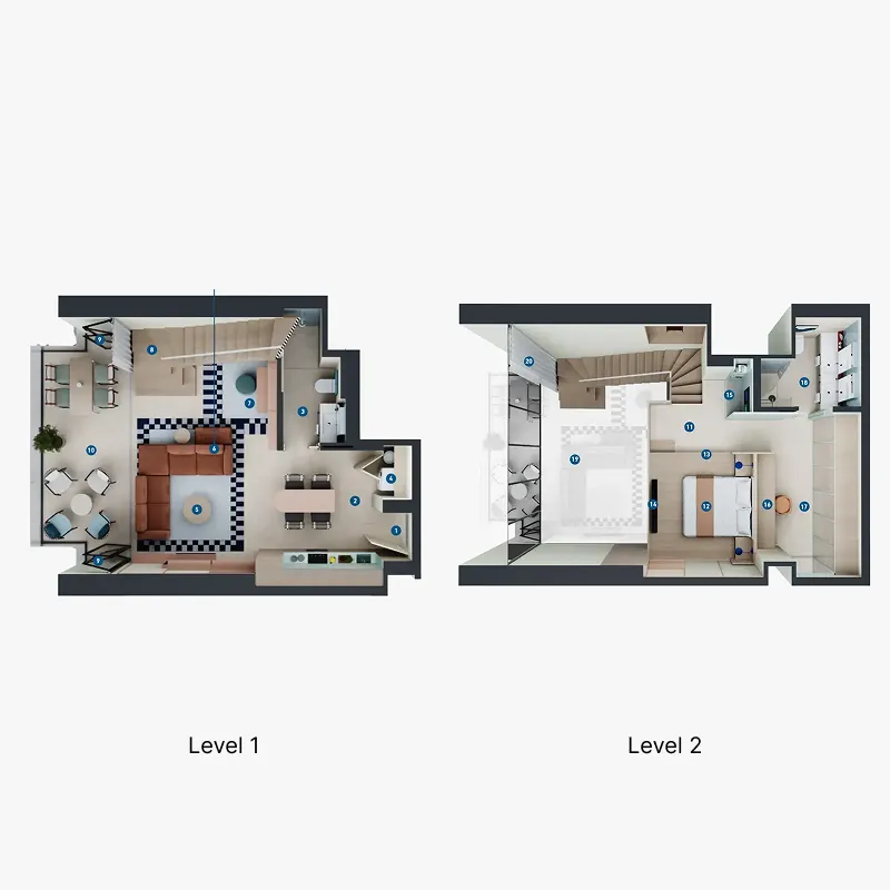 1 bed