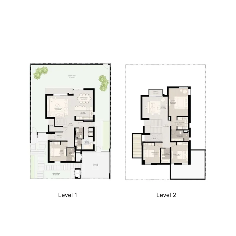 4-bedroom villa floor plan