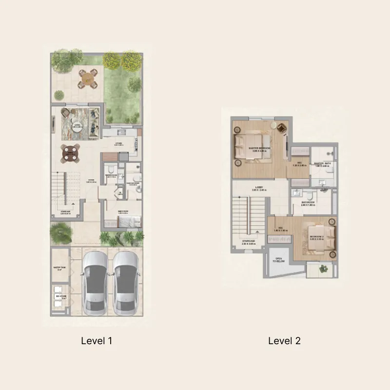 2 bed