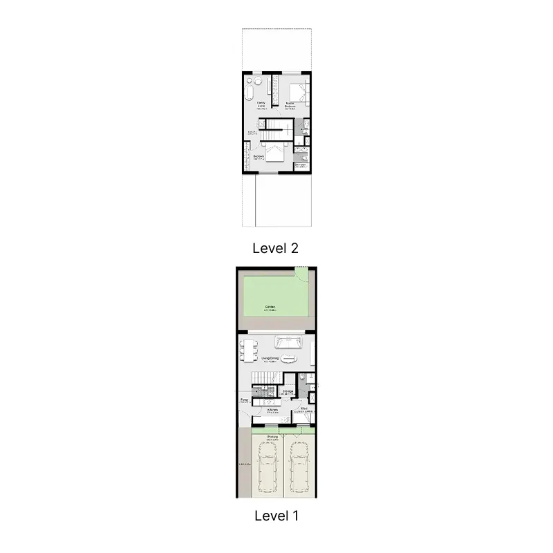 2-bedroom home floor plan