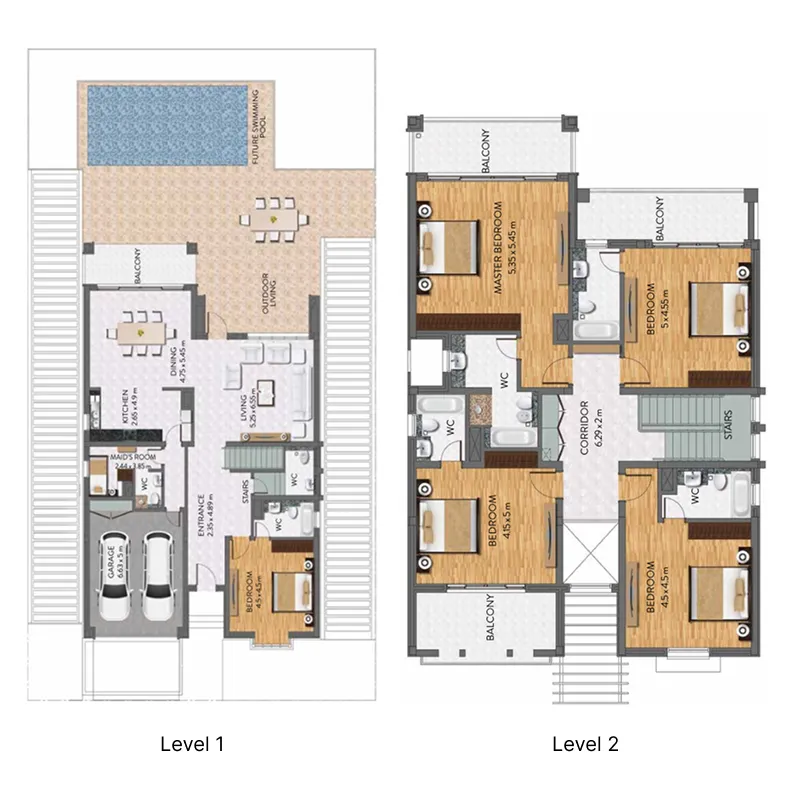 Al Habtoor Group Al Habtoor Polo Resort Villas floor plan