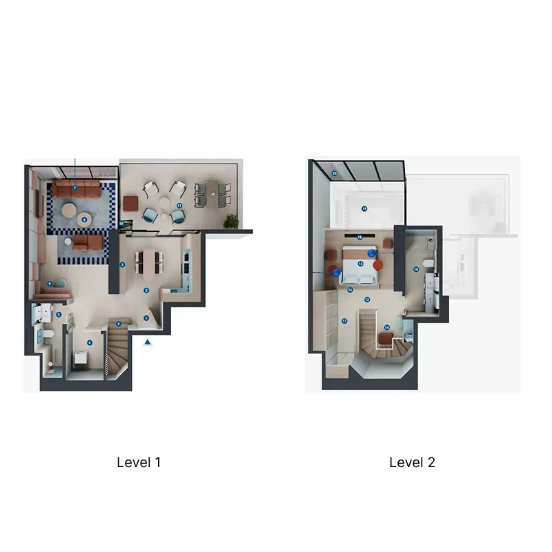 1 bed