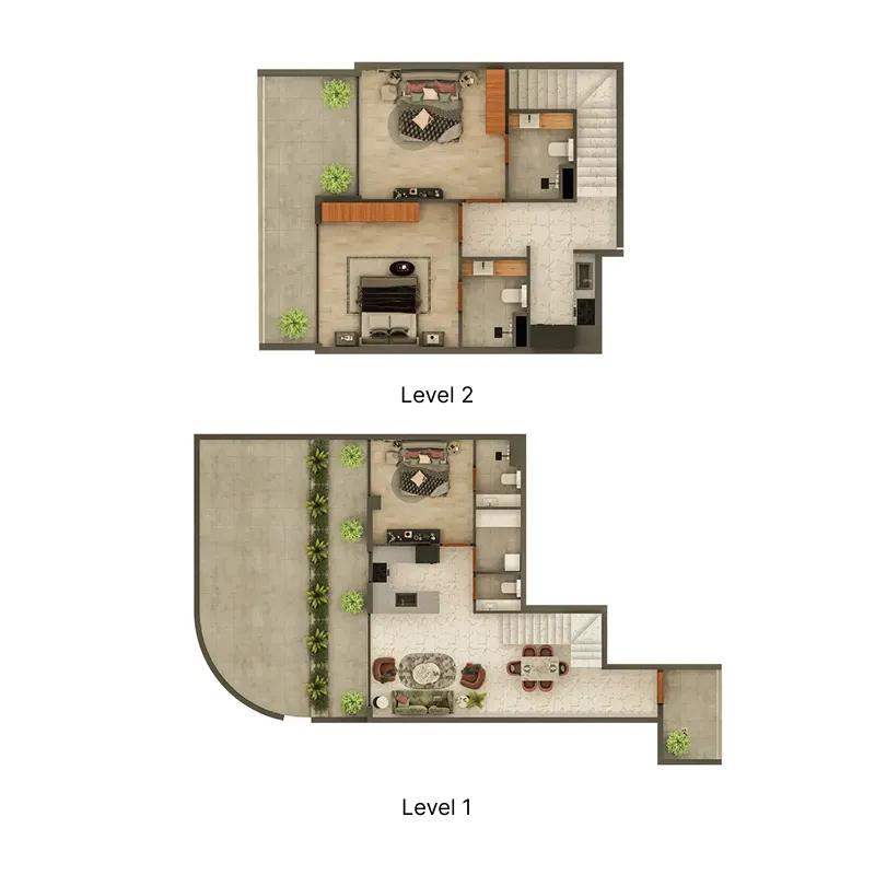 3 bedrooms floor plan