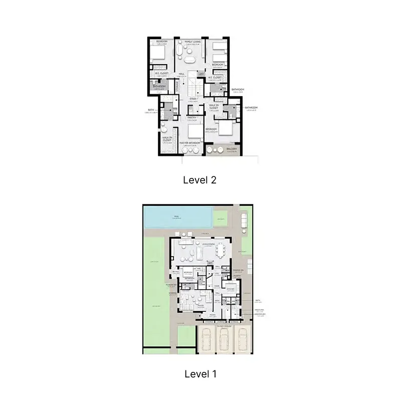 5-bedroom home floor plan