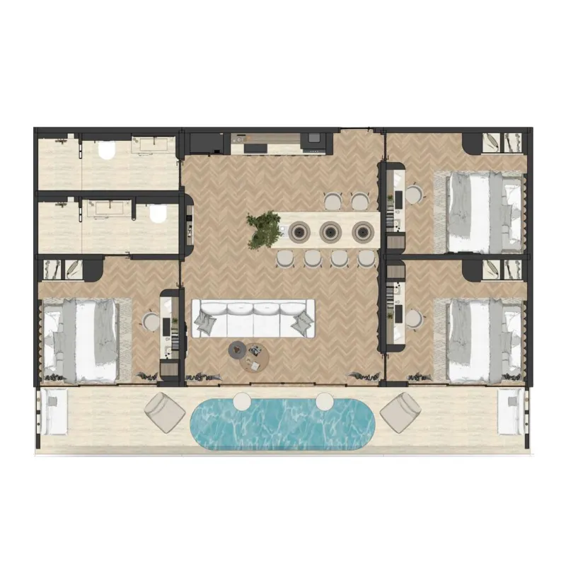 3BR Layout