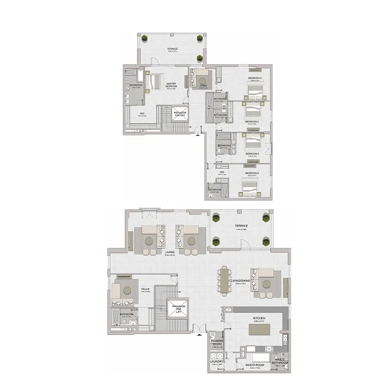 5 bed