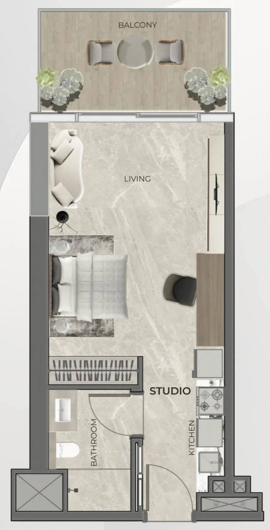 Studio floor plan
