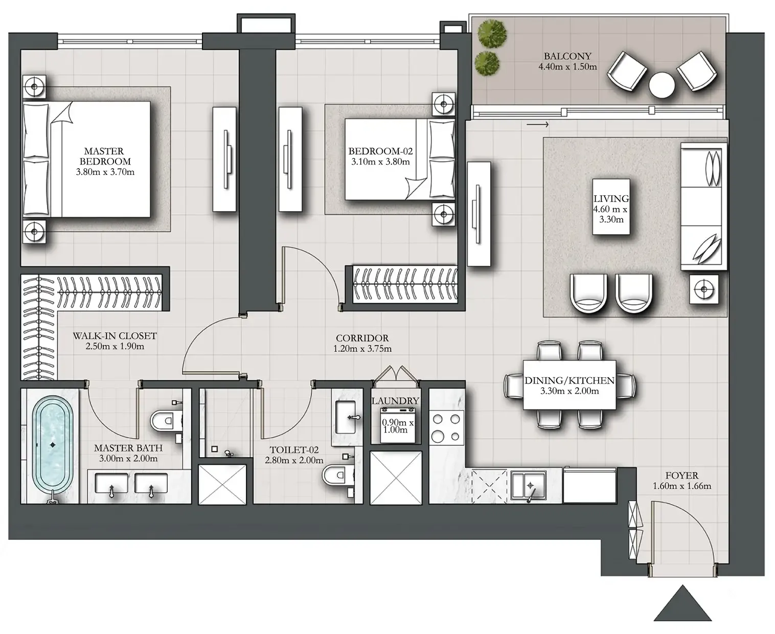 2BR Layout