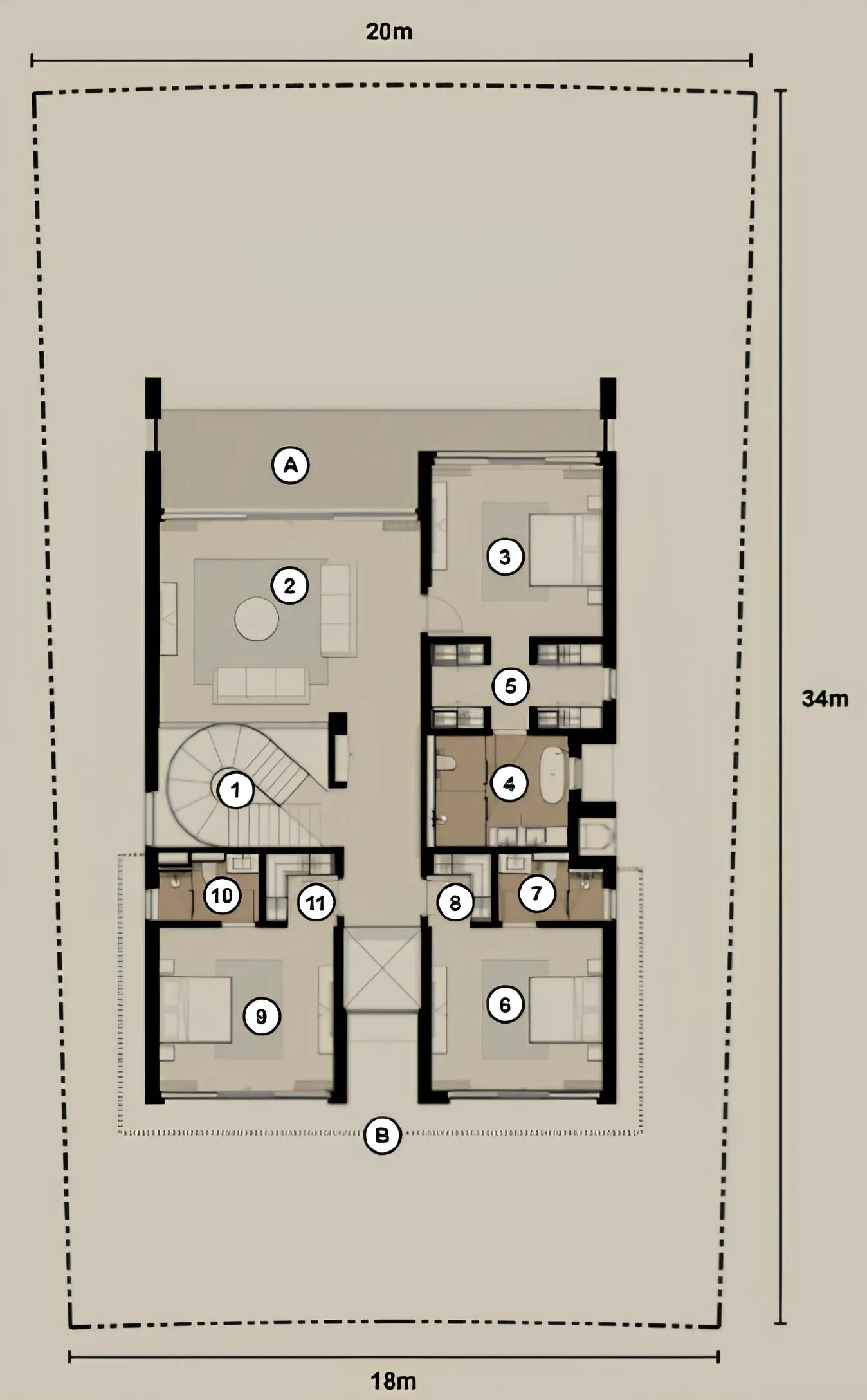 4 bed