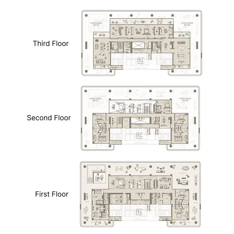 8 bedrooms floor plan