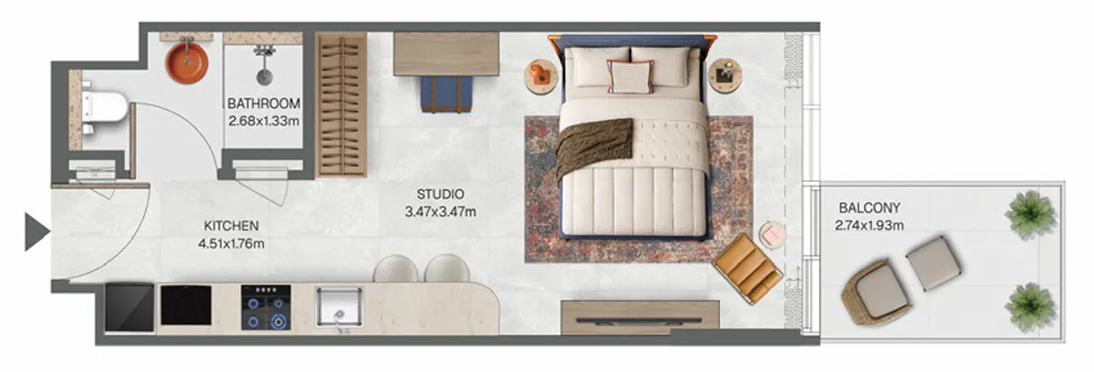 0BR Layout