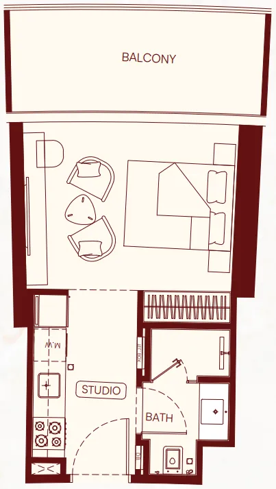 Studio floor plan