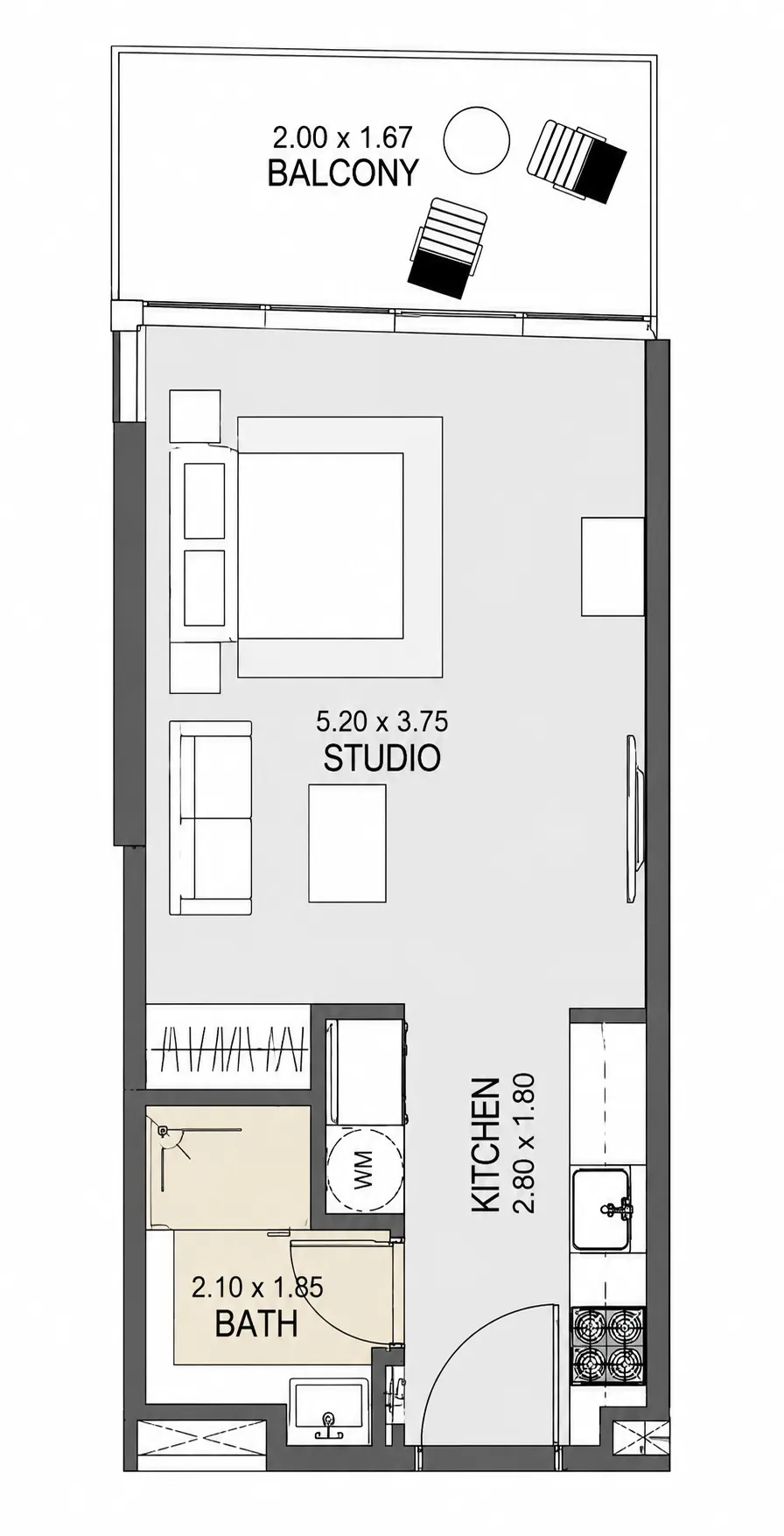 Studio floor plan