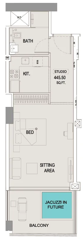 Studio floor plan