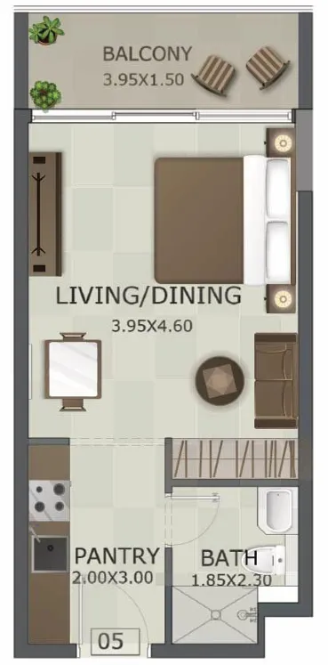Studio floor plan