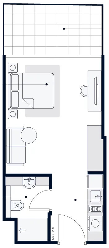 Studio floor plan